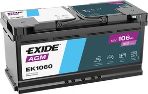 Exide bilbatteri AGM 12 V 106 Ah