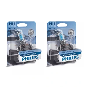 Philips WhiteVision ultra halogenpære H11 55 W 2 stk