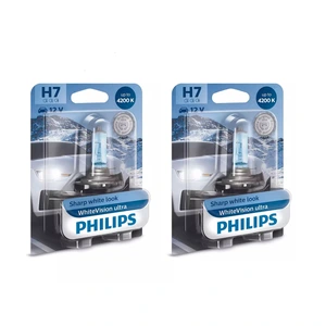 Philips WhiteVision ultra halogenpære H7 55 W 2 stk