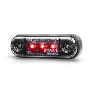 Strands Dark Knight Slim 3-LED posisjonslys 12/24 V rød 84 mm